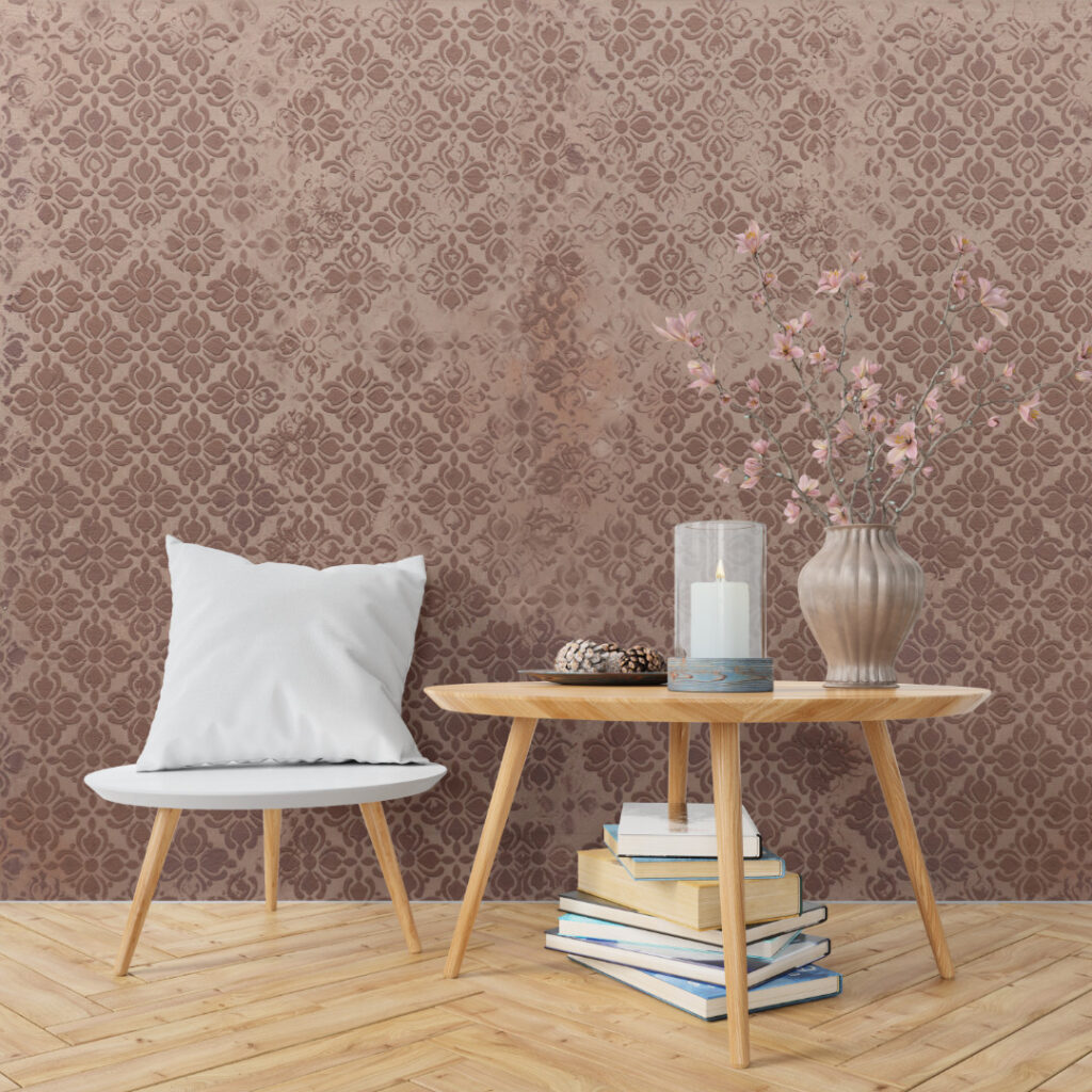 Decoro a rilievo con colori a calce tono su tono (Textures di Texturalife)
